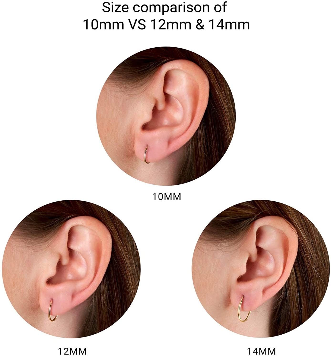 Update more than 82 cartilage hoop earrings 14k gold  3tdesigneduvn