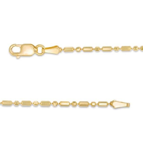 Ball Chain Necklace, Yellow Gold / 18 Inches and 1.2mm